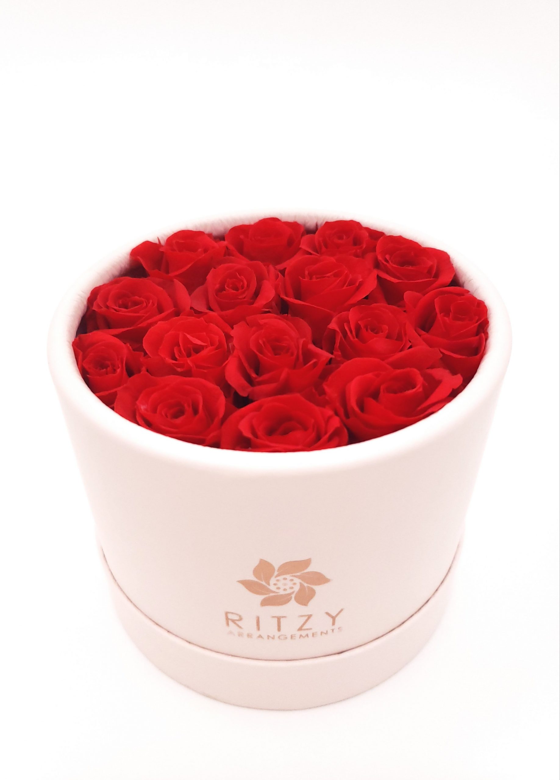 Ruby Red “Forever” Preserved Roses Arrangement Small Nationwide